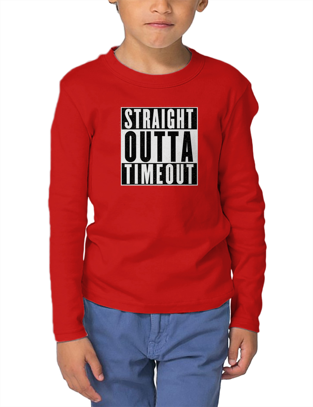 Straight Outta Timeout Trouble Maker Bad Naughty CHILDTEE 