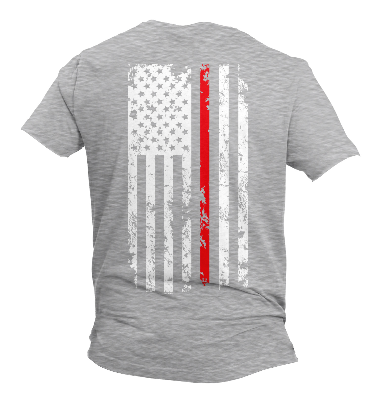 Distressed Thin Red Line American Flag Firefighter Protect Fire Dolman 